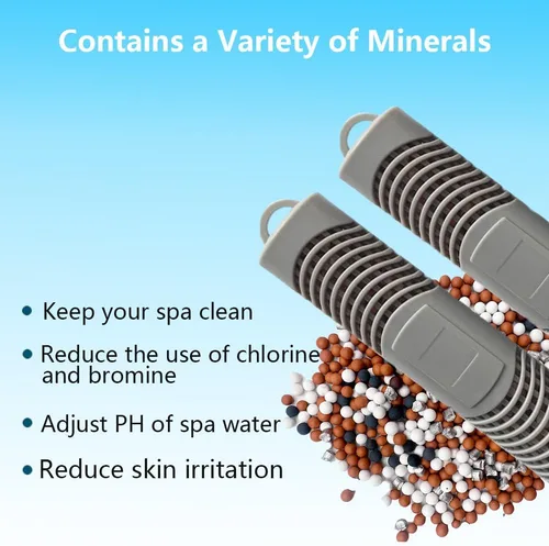 Vista 2 de Cartucho de iones de plata para bañera de hidromasaje, cartucho de iones plateados para spa de aguas termales, palos minerales de spa para bañera