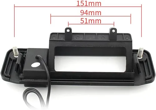 Vista 4 de Vlicevrn CCD Cámara de visión trasera para automóvil con mango de maletero con lente de ojo de pez, visión nocturna, cámara de estacionamiento