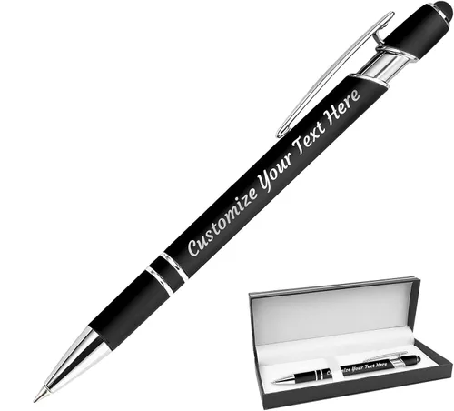 Vista 46 de 12 bolígrafos personalizados a granel, bolígrafos personalizados con grabado personalizado con nombre o texto, regalo ideal de aniversario