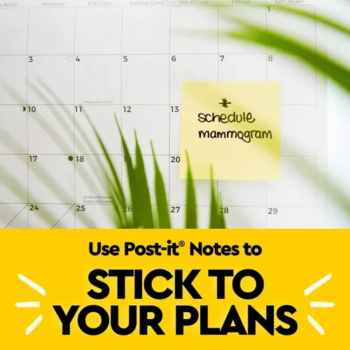 Vista 2 de Post-it Notes Super Sticky Multipack (6-3x3 y 3-4x6), amarillo