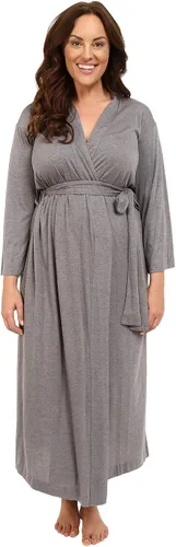 Vista 8 de Natori Shangri La - Bata larga con mangas kimono, bata de baño para mujer Negro