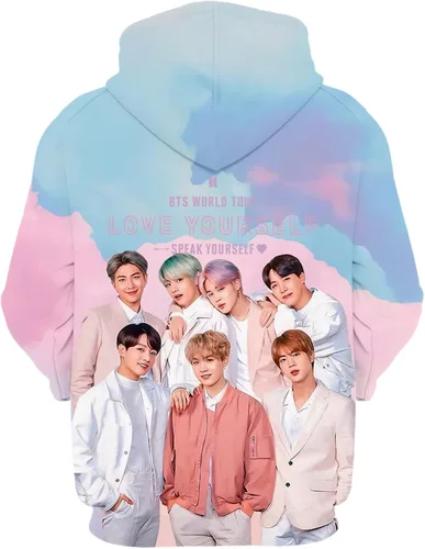 Vista 3 de BIDSNUAS Sudaderas con capucha para mujer con estampado 3D unisex sudaderas con capucha para hombre
