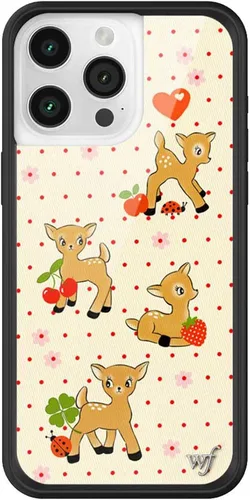 Vista 64 de Wildflower Cases - Funda Surf's Up, Compatible con Apple iPhone 15 Pro Max Moderno, Rojo, Morado, Floral, Verano, Playa - Parachoques Protector
