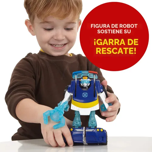 Vista 6 de Playskool Heroes Transformers Rescue Bots Energize Chase The Police-Bot Figura de acción