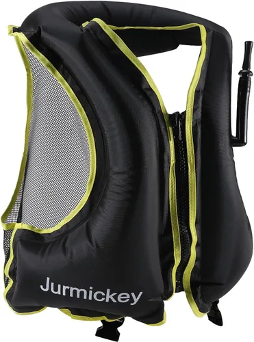Vista 2 de Chaleco de esnórquel para adultos, chaleco inflable de esnórquel para hombres y mujeres, chaqueta de natación portátil y chaleco de flotabilidad
