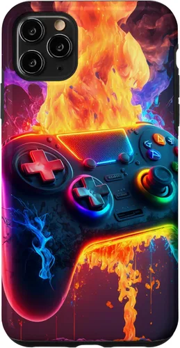 Vista 13 de Gamer Aesthetic Graphic Gaming Video Games Boys Funda para iPhone 17 para adolescentes y niños