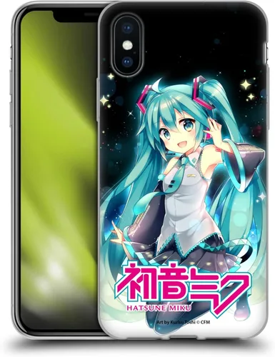 Vista 128 de Head Case Designs Licencia Oficial Hatsune Miku Gráficos Lindos Carcasa de Gel [Protección de Grado Militar] Compatible con Apple iPhone 7
