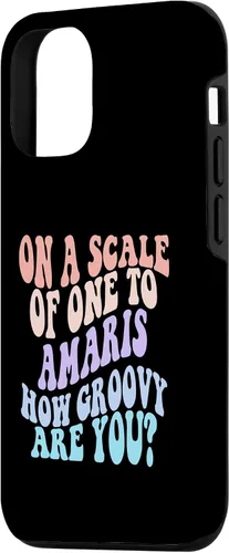 Vista 2 de iPhone 14 AMARIS Cute Retro Girls Groovy AMARIS Personalized Name Case