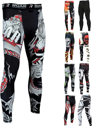 Vista 75 de Roar MMA - Pantalones de compresión para entrenamiento de gimnasio