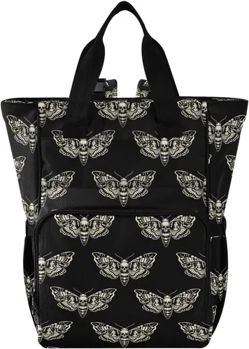 Vista 9 de Emelivor Bolsa de pañales con diseño de panal de abejas, con bolsillos aislados, bolsa organizadora de pañales para niños y niñas, unisex