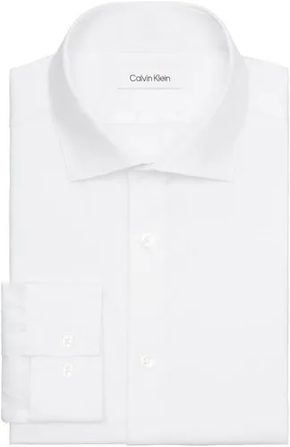 Vista 3 de Calvin Klein Men's Slim Fit Non Iron Stretch Solid Dress Shirt