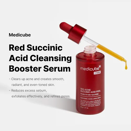 Vista 2 de Medicube Exfoliante ácido al 21% para enjuagar (AHA+BHA+ácido succínico), suero renovador para enjuagar, mejor para pieles irregulares y propensas a