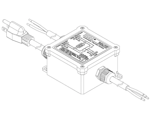 Vista 5 de Interruptor de transferencia automática de 15 amperios AC120V, interruptor de transferencia automática ATS (cables centrales + NEMA 5-15P)