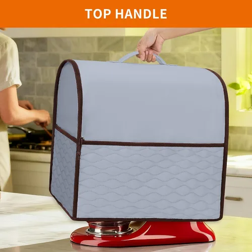 Vista 4 de YARWO Cubierta para batidora de pie compatible con mezclador KitchenAid con Gris