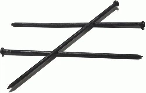 Vista 8 de Estacas de metal, 35 estacas galvanizadas de 10 pulgadas, clavos de jardín para césped, barreras de malezas, tienda de campaña y más (35, plateado)