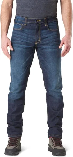 Vista 2 de 5.11 Tactical Defender-Flex Slim Jeans para hombre, cintura ajustada, 7 bolsillos, estilo 74465