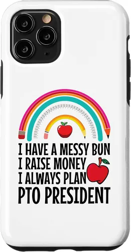 Vista 10 de iPhone 15 Parent Teacher Organization Crew PTO President Appreciaton Case