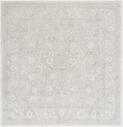 Vista 25 de SAFAVIEH Reflection Collection - Alfombra decorativa, 2 pies 3 pulgadas x 3 pies, color beige y crema, no desprende pelusa y es fácil de limpiar