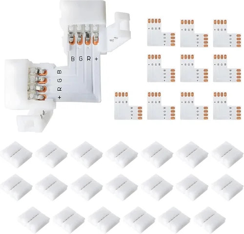 Vista 10 de JACKYLED Conectores de tira LED de 2 pines de 0.394 in para tiras de luces