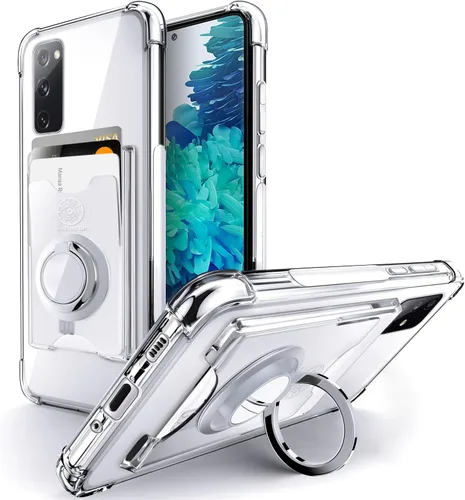 Vista 38 de Shields Up Funda para Samsung Galaxy S10, Galaxy S10, funda minimalista con tarjetero [3 tarjetas] y soporte de anillo, [protección contra caídas]