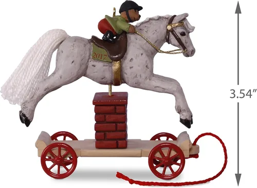 Vista 3 de Hallmark 1595QX9315 Pony para Navidad #20 Saltar Caballo Recuerdo Adornos de Navidad