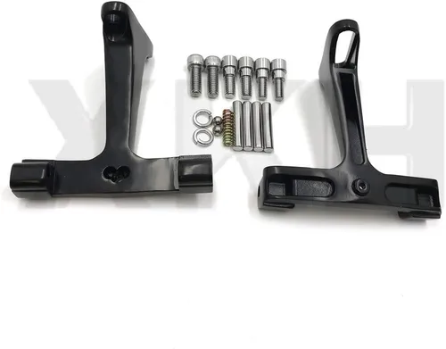 Vista 3 de XKH - Soporte de montaje para estribo de pasajero negro compatible con Touring Trike 1993-2019 [B07NSD3H47]