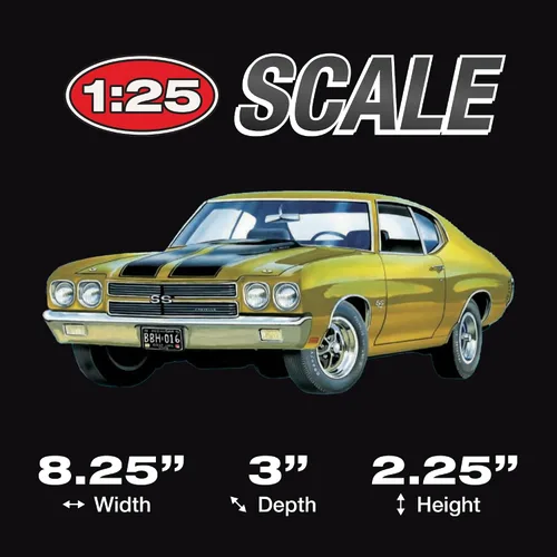 Vista 5 de AMT 1970 Chevy Chevelle SS 2T Kit de Modelo a Escala 1:25