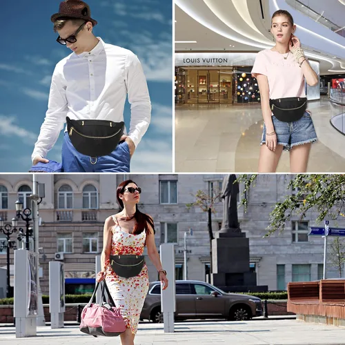 Vista 7 de INICAT Riñoneras para mujer, riñoneras de moda, bolsa pequeña con correa ajustable para viajes y deportes
