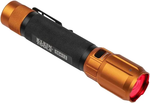 Vista 9 de KLEIN TOOLS 56413 Linterna LED recargable de 2 colores, funda, foco, reflector, LED rojo, 1000 lúmenes, cable USB, camping, caza
