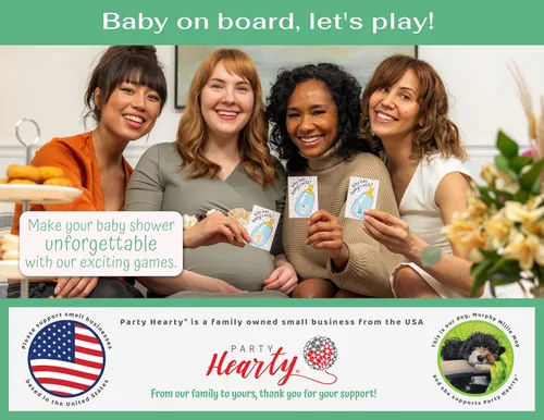 Vista 7 de Juegos de baby shower de Party Hearty para niño, 40 boletos de lotería con emojis para rascar, ideas de juegos para bebés, juego de rascar, azul