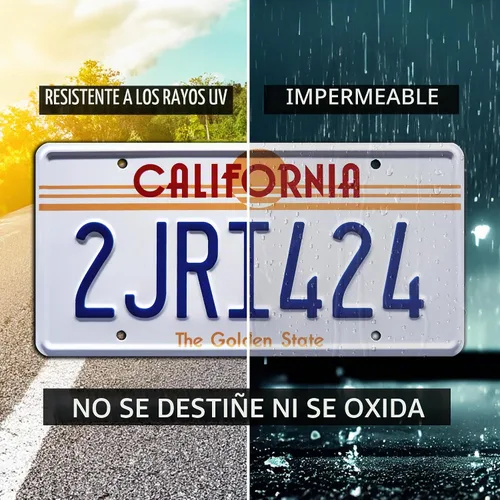 Vista 6 de Fast and Furious Toretto + 2JRI424 Placas de Matrícula Metálicas Estampadas