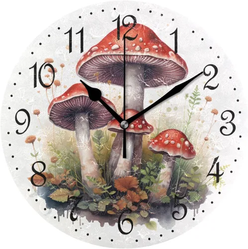 Vista 22 de ALAZA Reloj de pared de vaca de granja de 10 pulgadas, funciona con pilas, silencioso, sin tictac, decoración del hogar para cocina, sala de estar