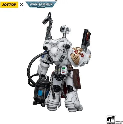 Vista 3 de YIZRIO JoyToy Warhammer 40k Ultramarines Apothecary Biologis, figura de acción a escala 1:18 Mecha Joy Toy Collection Modelo 5.35 pulgadas