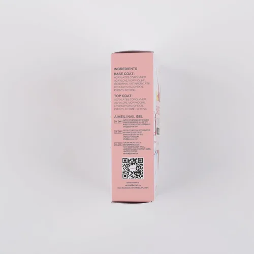 Vista 13 de AIMEILI Base y esmalte de uñas de gel para preparación de uñas, capa superior y base que no se limpia
