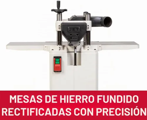 Vista 6 de JET Cepilladora de 15 pulgadas de grosor para carpintería, cabezal de corte de estilo helicoidal con velocidad de alimentación de 2 velocidades