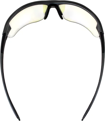 Vista 5 de Global Vision Hercules 7 24 - Gafas de sol fotocromáticas de seguridad para motocicleta, montura negra, lente de espejo azul, certificado ANSI Z87.1