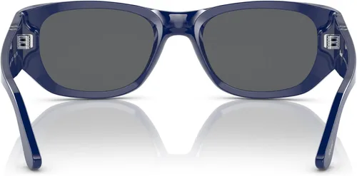 Vista 4 de Persol Unisex Sunglasses Black Frame, Green Lenses, 52MM