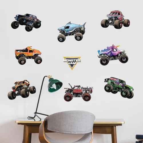 Vista 14 de Wall Palz Monster Jam - Calcomanías de pared de 23 pulgadas con interacción de realidad aumentada 3D, decoraciones de pared para despegar y pegar