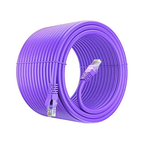 Vista 11 de Maximm Cable Ethernet Cat 6 de 30 pies, cobre 100% puro, cable LAN Cat6, cable de Internet, cable de conexión y cable de red, UTP (negro) de 30 pies