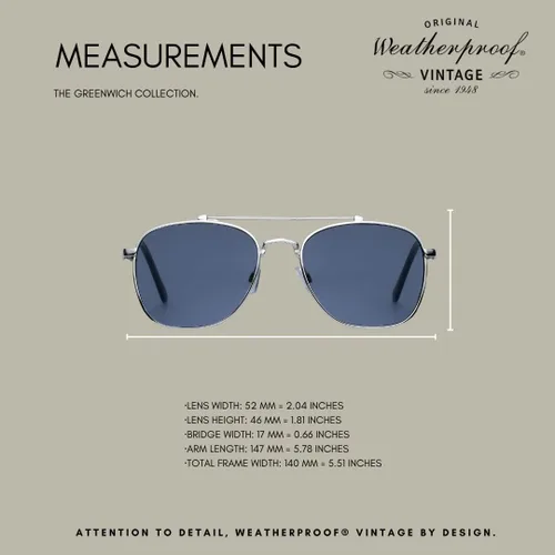 Vista 4 de Weatherproof Vintage Gafas de sol de diseñador para hombre protección UV400 marco de aviador cuadrado de metal duradero