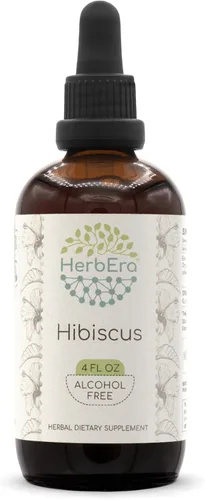Vista 6 de Hibiscus B60 - Tintura de extracto de hierbas sin alcohol, gotas líquidas concentradas de hibisco natural (Hibiscus Sabdariffa) Flor seca