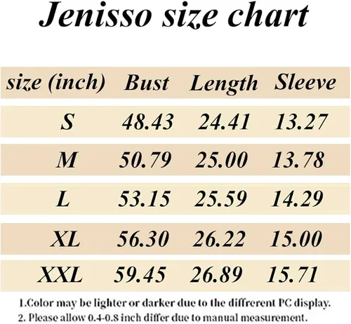 Vista 6 de Jenisso Camiseta holgada de manga corta para mujer, cuello redondo, básica, informal, holgada