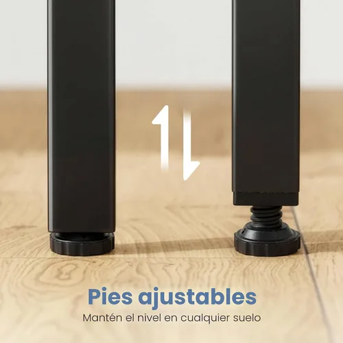 Vista 7 de DUMOS Escritorio esquinero para computadora en forma de L de 47 pulgadas, mesa de juegos para PC con estantes de almacenamiento reversibles, muebles