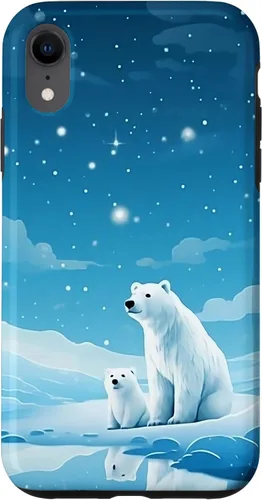 Vista 25 de Polar Bear, Arctic North Pole, Alaska Snow, Cute Polar Bears Case for iPhone 17