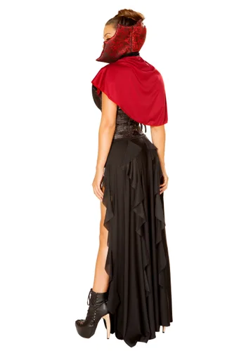 Vista 2 de Disfraz Sexy de Vampira Sedienta de Sangre para Mujer Multicolor