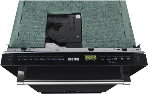 Vista 8 de KOSTCH Lavavajillas empotrado de 24 pulgadas, control superior, 8 programas de lavado, lavavajillas deslizable con tercer estante, gran capacidad