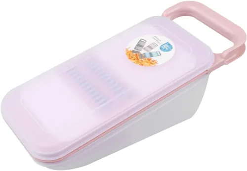 Vista 7 de SHOWERORO Rallador grueso multifunción con caja, rallador de zanahoria de mano y triturador de verduras para cocina para cepillado de frutas