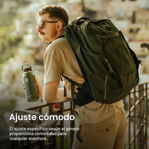 Vista 5 de Osprey Farpoint 40L Mochila de viaje para hombre, azul espacial apagado
