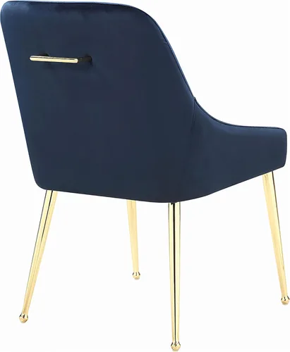 Vista 9 de Coaster Home Furnishings - Mayette - Sillas laterales tapizadas de metal - Sillas de comedor sin brazos de terciopelo con patas metálicas cónicas