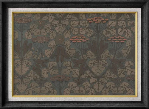 Vista 138 de MUDECOR Lienzo enmarcado prémium para pared, pinos nevados en bosque de invierno, ilustraciones modernas, arte contemporáneo, escénico, divertido